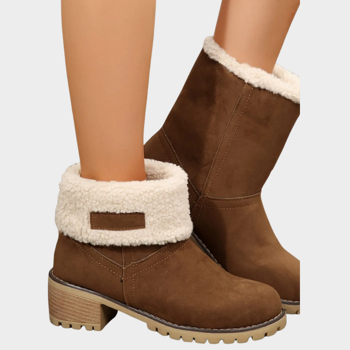 Brynn Winter Boots with Medium Heel - Elena Harper