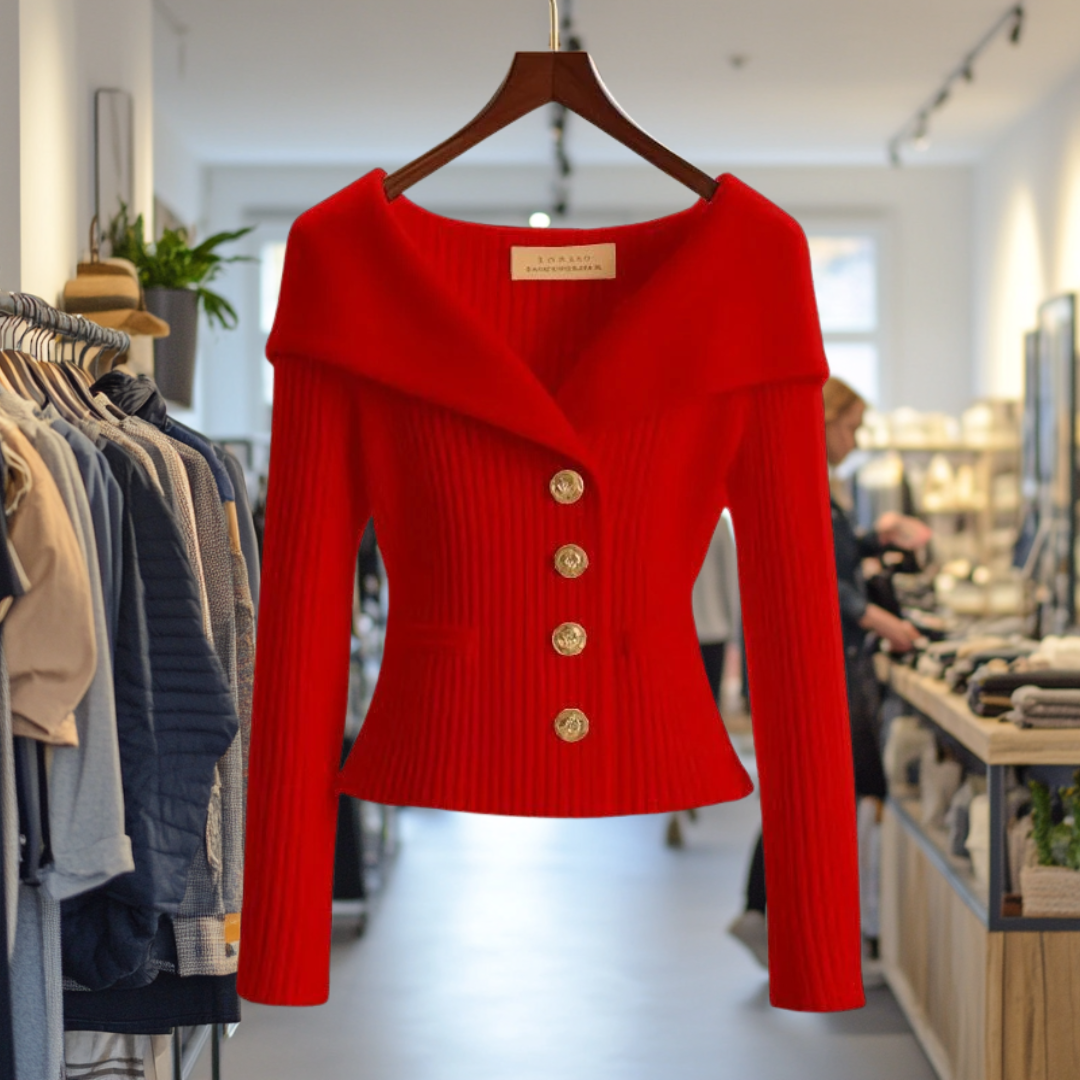 Carmen Luxurious Cardigan, view 2 - Elena Harper