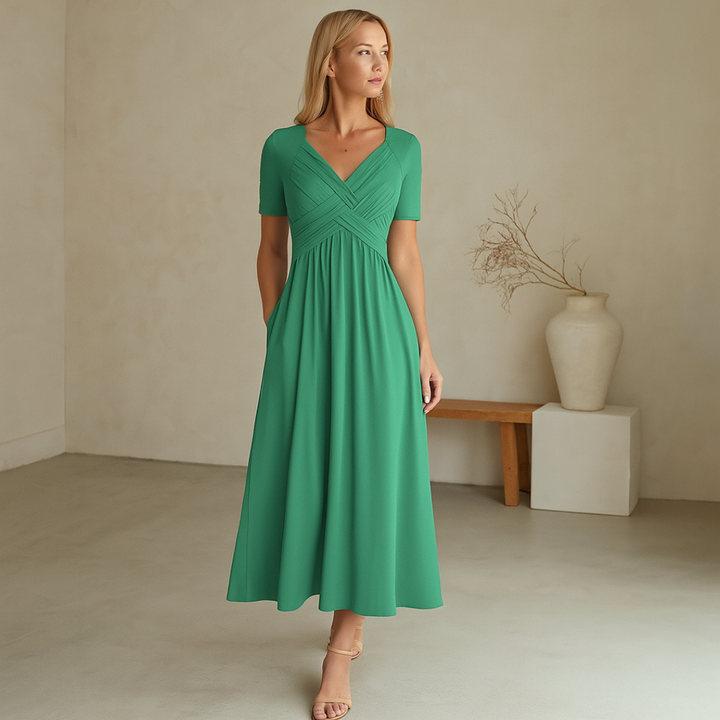 Frances Sophisticated and Flattering Elegance Dress - Elena Harper