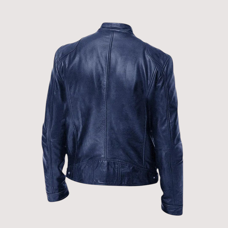 Elegant Leather Jacket for Men – Genuine Leather, Timeless Style, All-Season Comfort