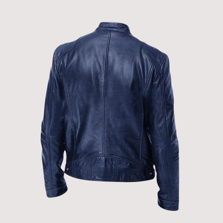 Elegant Leather Jacket for Men – Genuine Leather, Timeless Style, All-Season Comfort