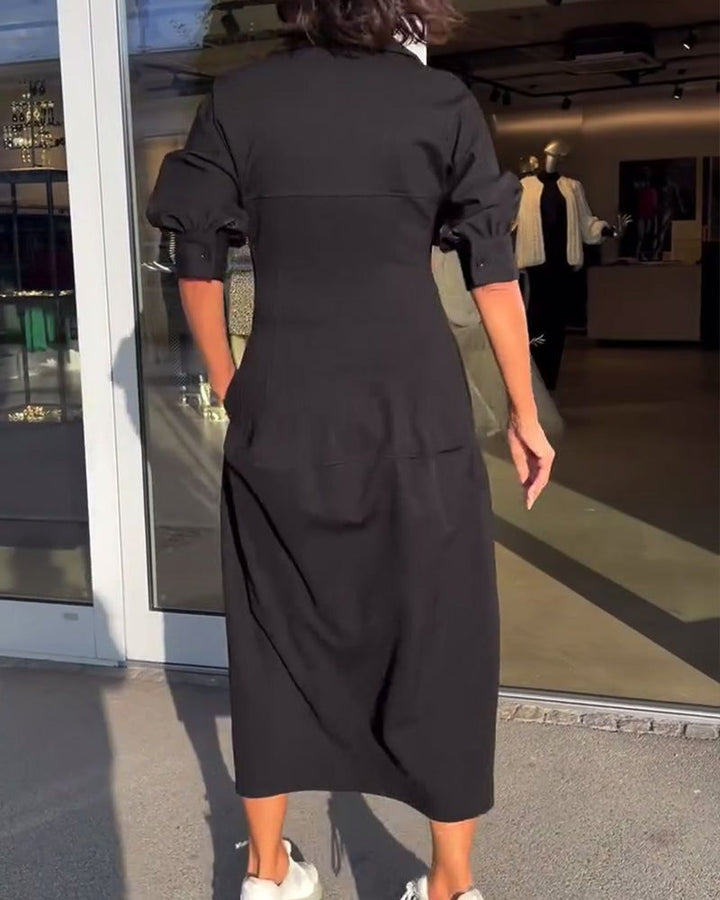 Lunya Elegant Loose Dress, view 5 - Elena Harper