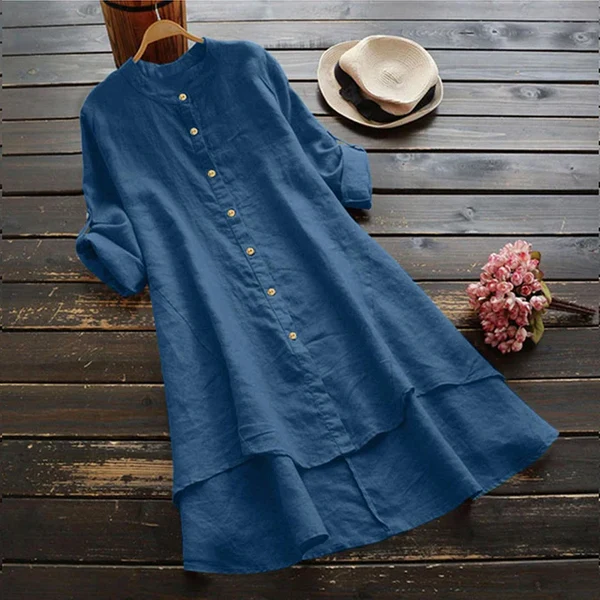 Maggie Summer Dress in Fresh and Comfortable Linen, view 8 - Elena Harper