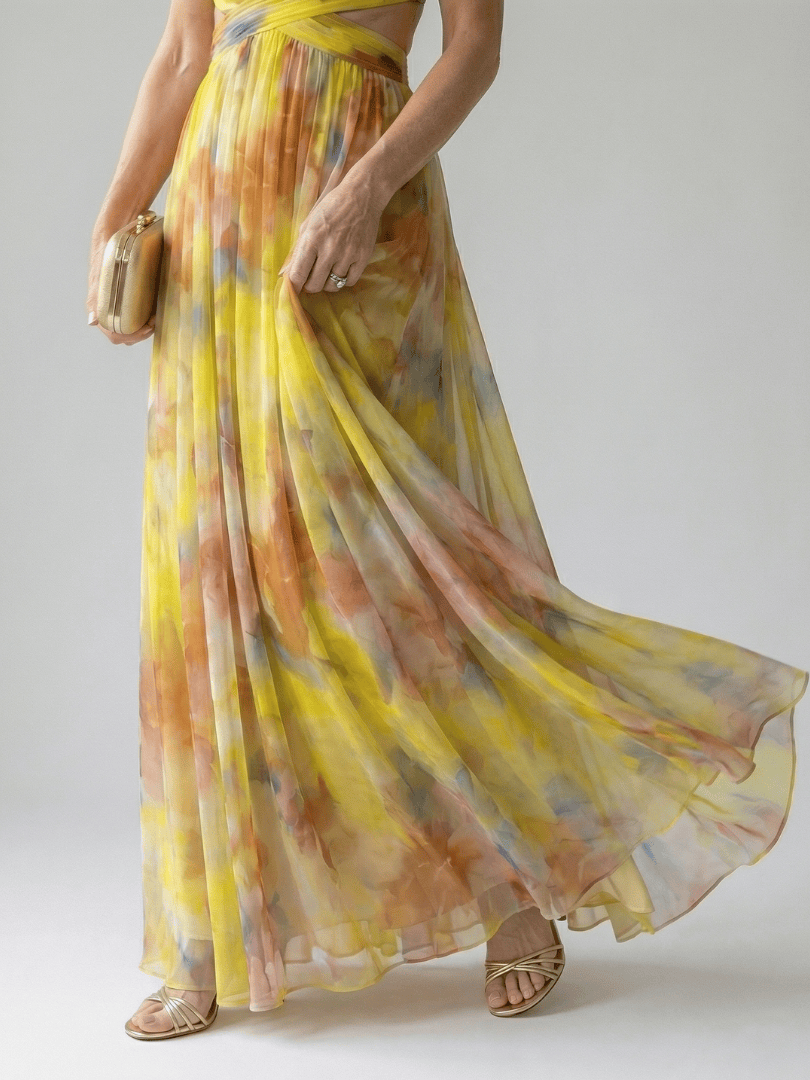 Isel™  |  Soft Wrap Maxi Dress