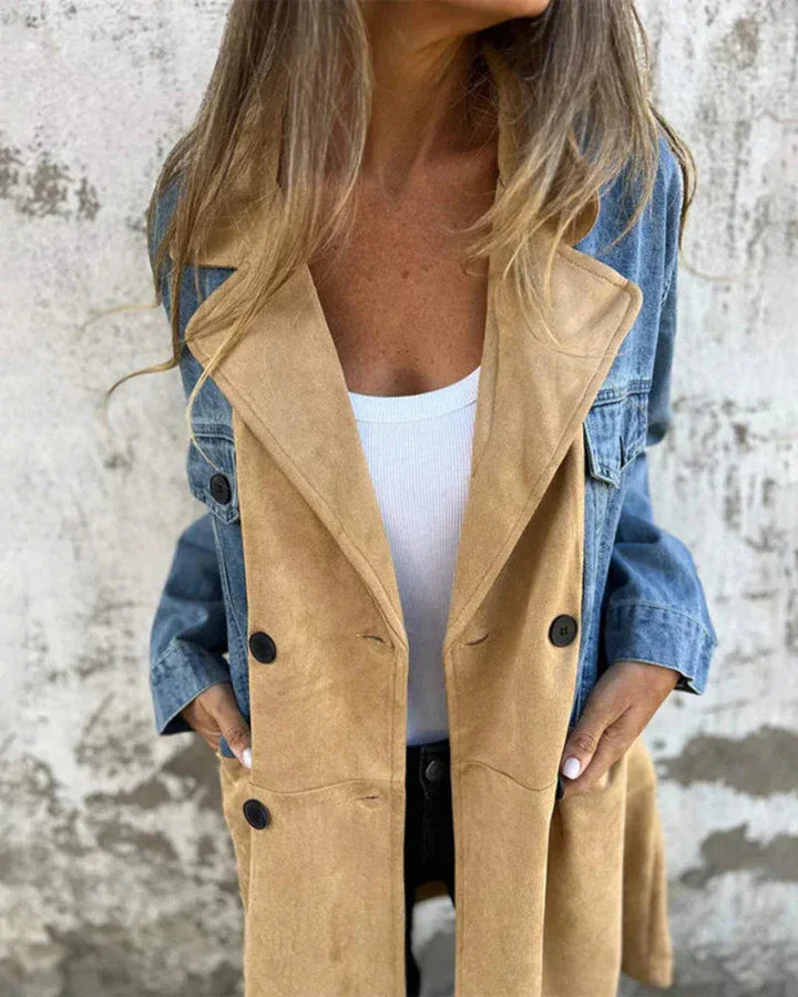 Livia Chic Suede Jacket - Elena Harper