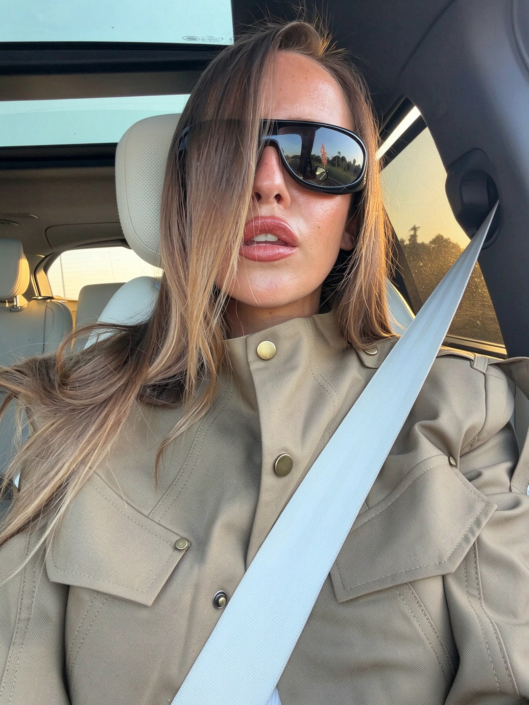 Khaki Safari Two-Piece Set