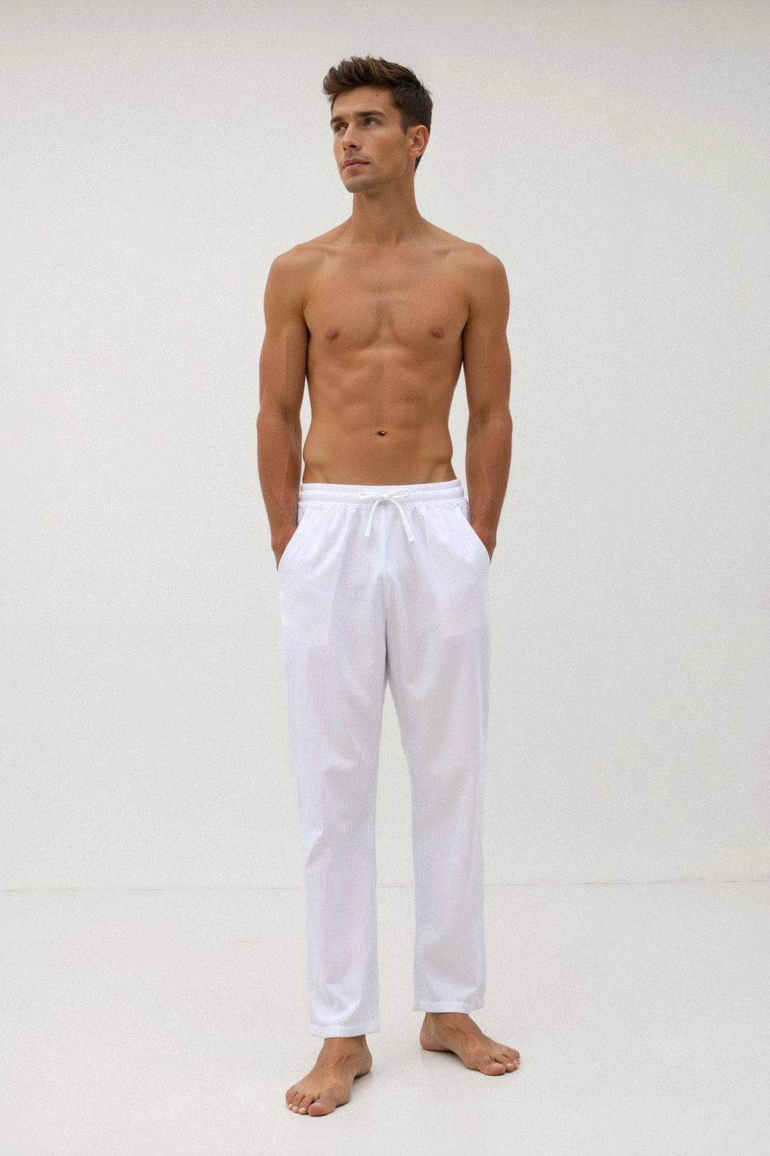 Emma & Rose Manhattan Nash™ drawstring pants, stylish casual trousers with adjustable waistband and relaxed fit.