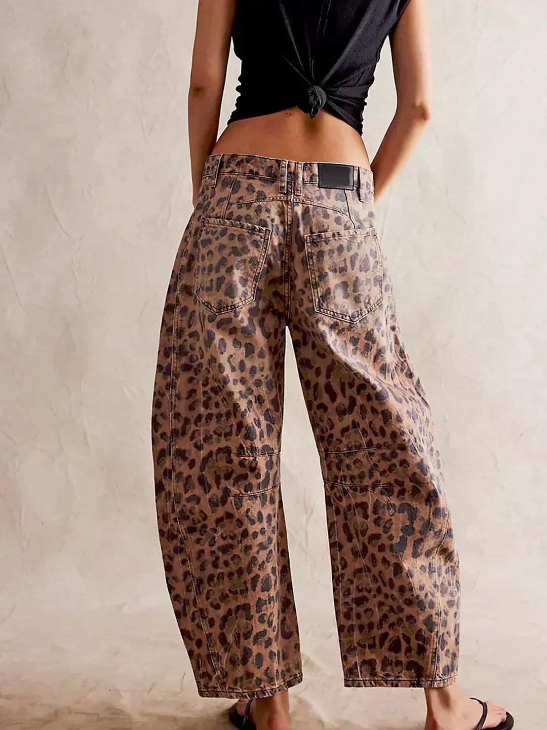 Gabriela | Women's Printed Wide-Leg Jeans