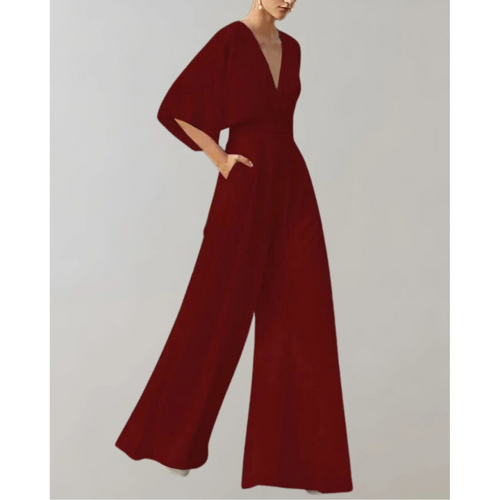 Celia | Women's Jumpsuit with Fitted Design and Wide Legs