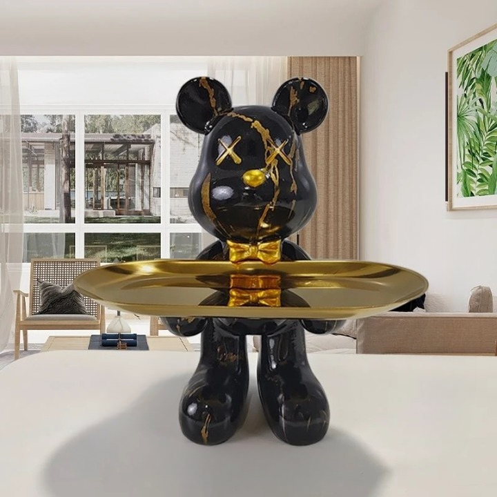 Decorative Storage Figure Bruno the Table Bear - Elena Harper
