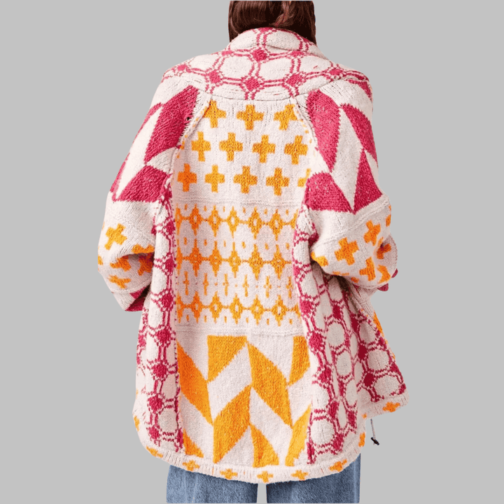 Emma & Rose Cape Town Portia™ long sleeve oversized cardigan in soft knit fabric with a relaxed fit and open front design.
