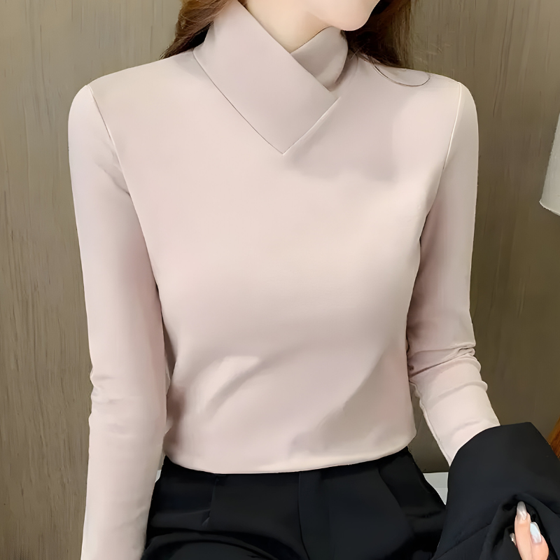 Mira™ | Elegant Minimal Long Sleeve Top