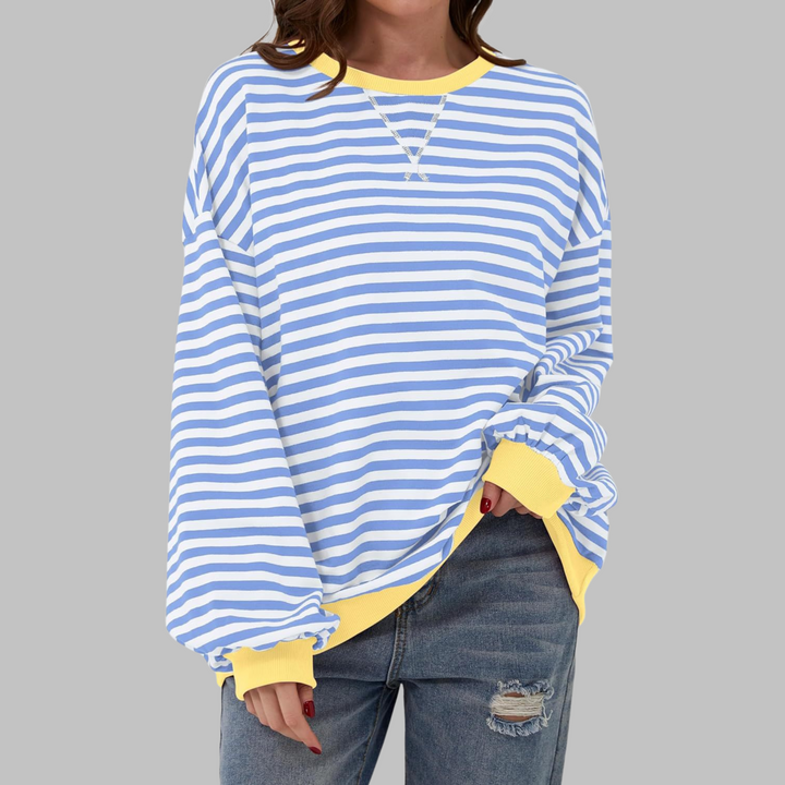 Priya - Chic Striped Pullover with Round Neck