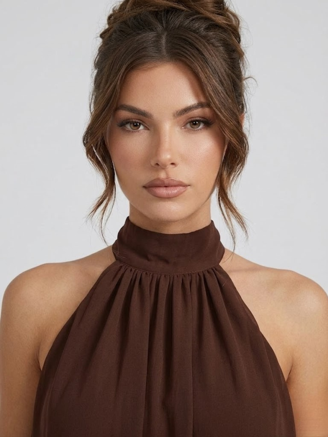 Short Women's Dress Backless Halter Neck – Ruffled Summer Dress