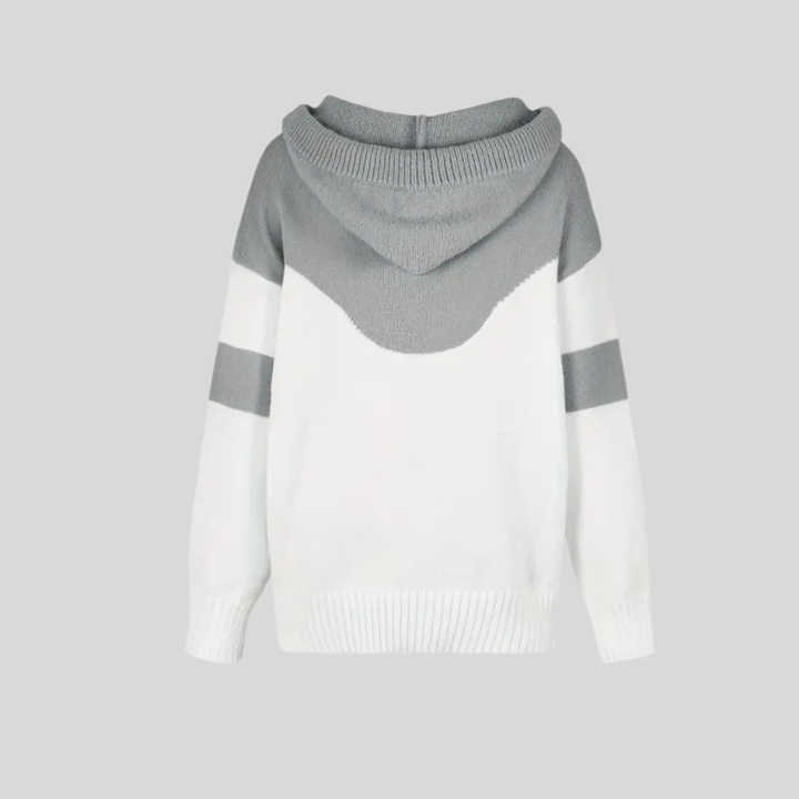 RÍONA Dual-Tone Cosy Hoodie, view 10 - Elena Harper