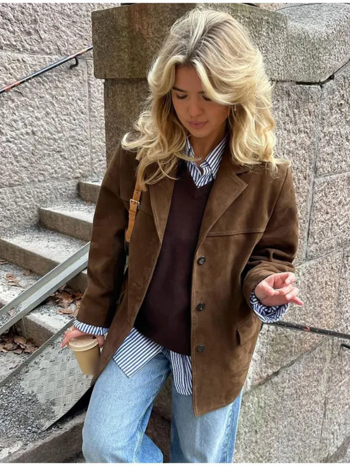Amari Women's Trench Coat, Oversized & Modern - Elena Harper