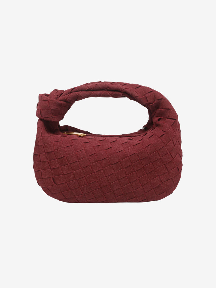 Renee Mini Bag in Soft Woven Suede - Elena Harper