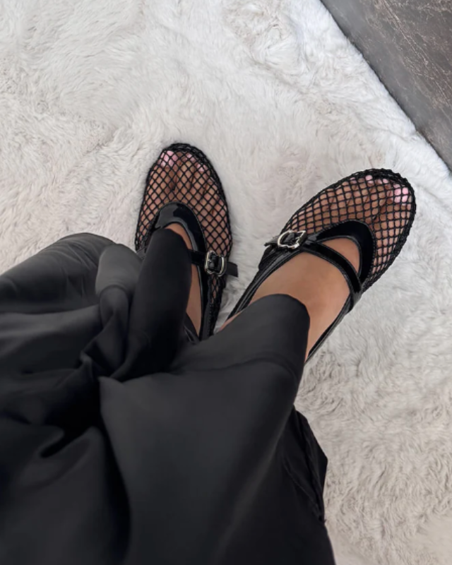 Ladies' Mary Jane Mesh Shoes - Lightweight Timeless Silhouette