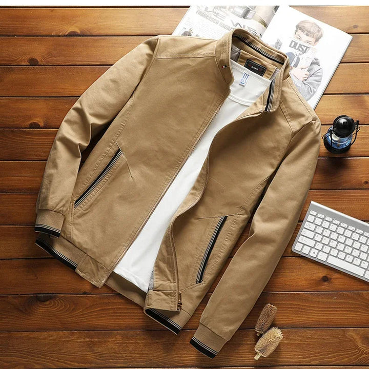 Men's Stylish Cotton Bomber Jacket - Elena Harper