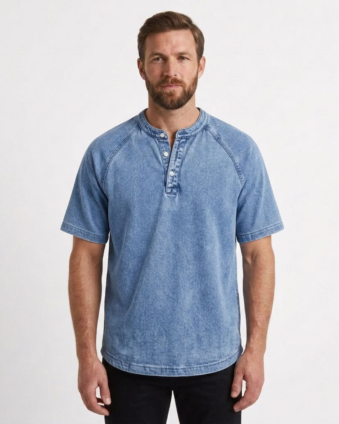 Vintage Henley T-Shirt For Men
