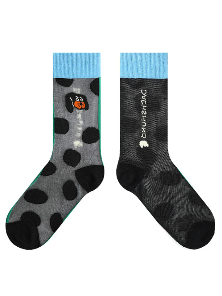 Cartoon Puppy Pattern Socks