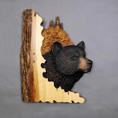 Carved Wooden Wall Decoration in Animal Shapes