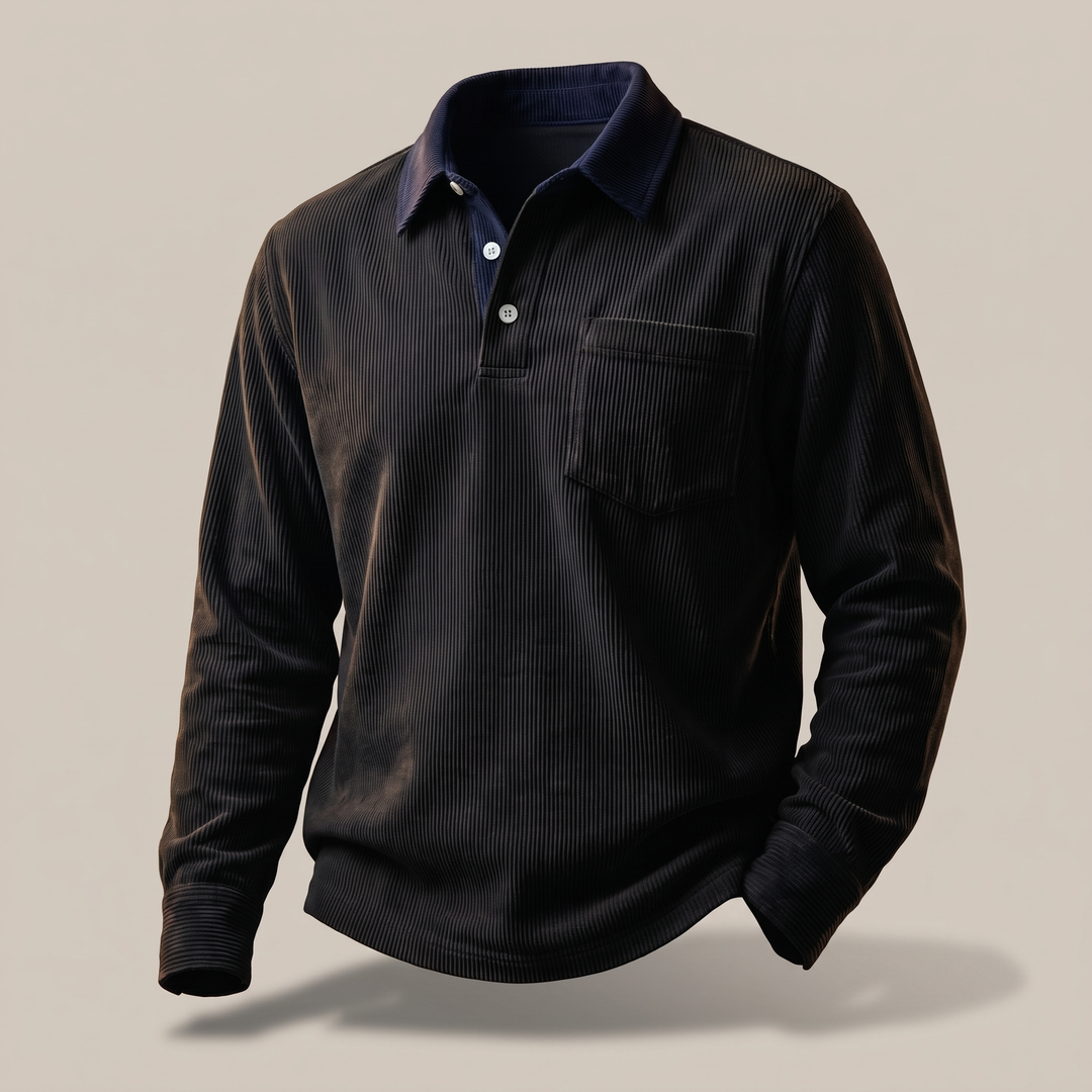 Florian | Elegant Cord Polo Shirt Made of Soft Cotton