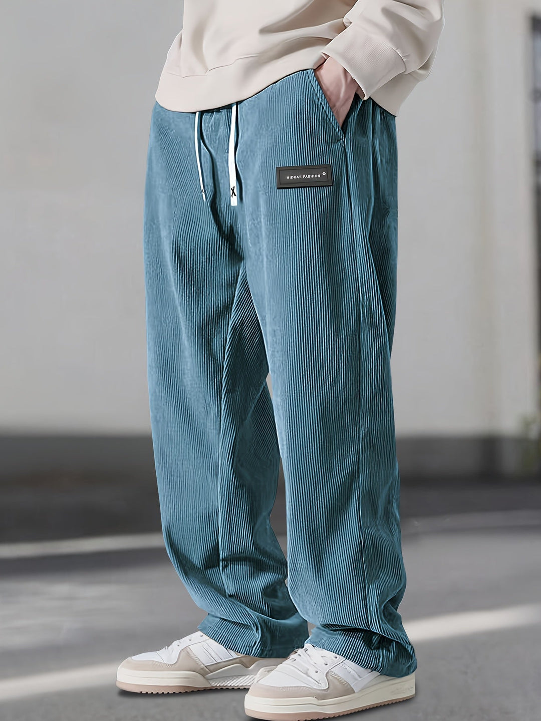 Asher Straight Cut Pants with Drawstring Waist - Elena Harper