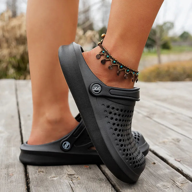 Hannigan Orthopedic Slipper Sandals, view 7 - Elena Harper