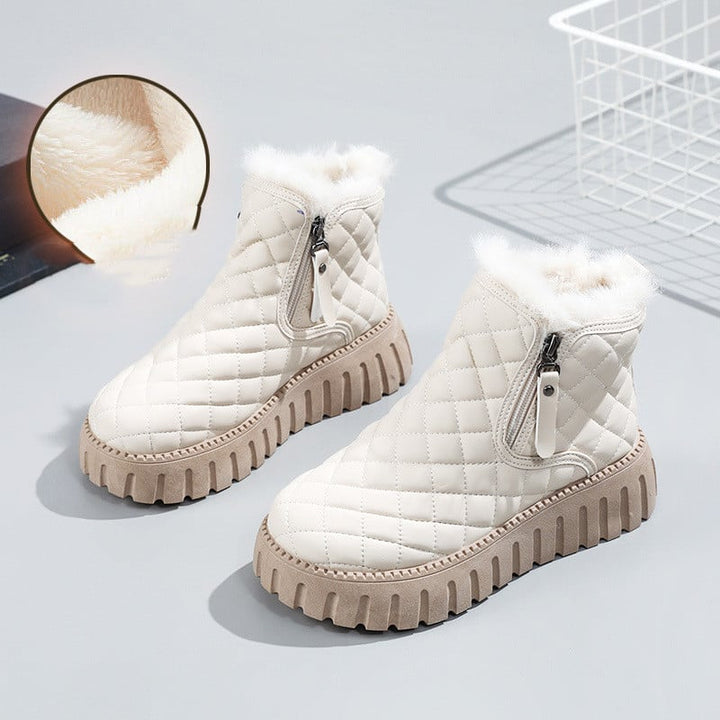 Padded ankle boots for women with protective effect - Linsara