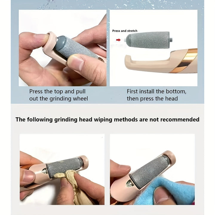 Electric Pumice Stone Effortless and Efficient, view 2 - Elena Harper