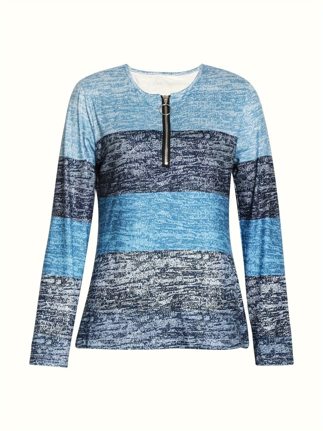 Ines | Modern Colorblock Zip-Top for Everyday Wear