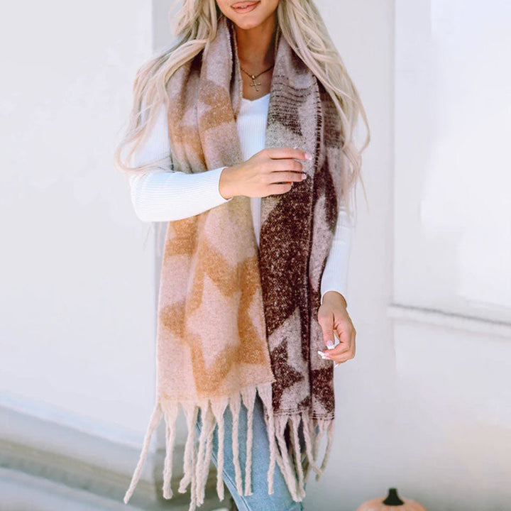 Casual Gradient Warm Scarf