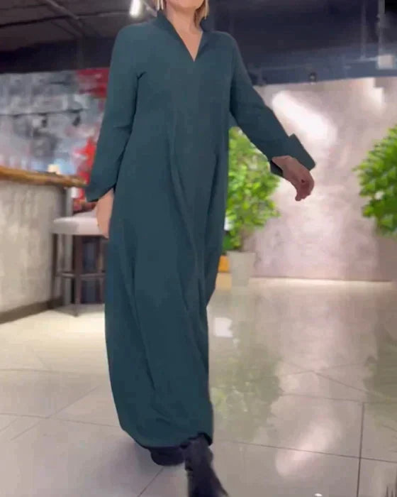 Akina - Long Dress with Side Slit