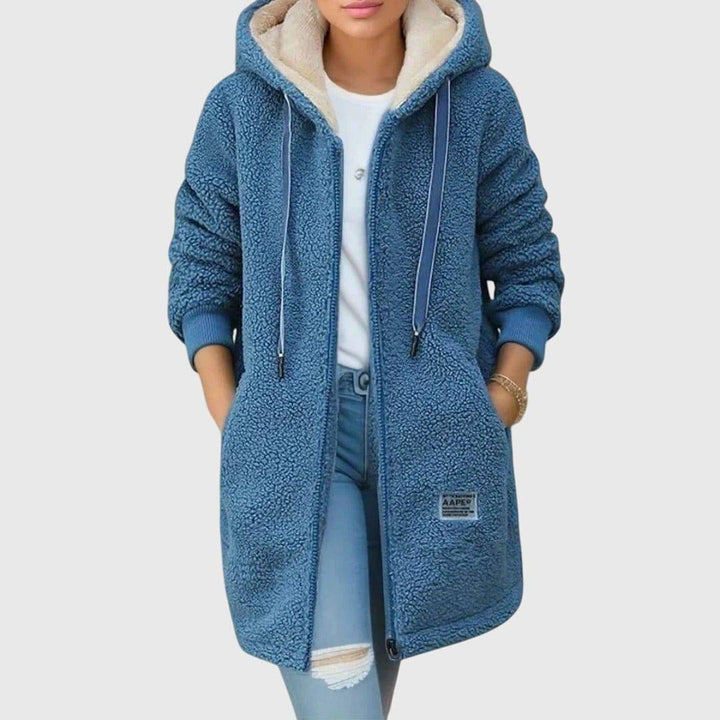 Lieke™ women's soft luxurious fabric jacket by Emma & Rose Cape Town, stylish women's jas with cozy, smooth material.