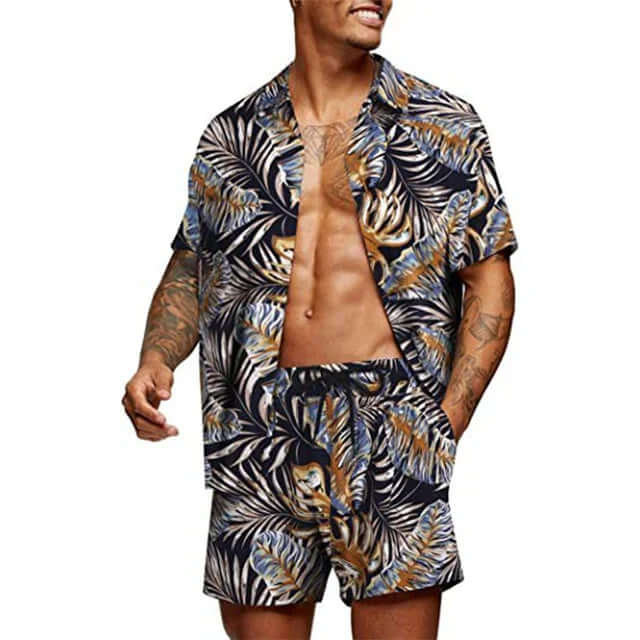 Men's Relaxed Fit Two-Piece Set, view 5 - Elena Harper