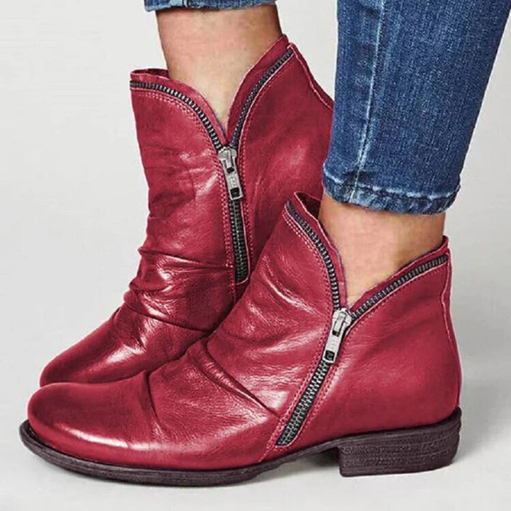 Lianella Orthopedic Ankle Boots with Zipper, view 2 - Elena Harper