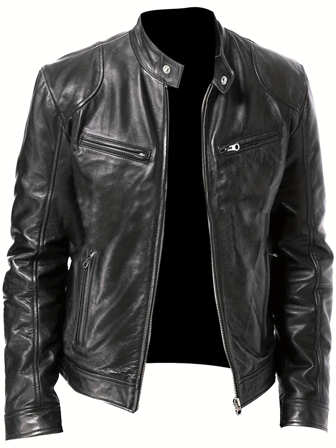 LAURENT MONACO | MEN'S ZIPPER MOTORCYCLE JACKET