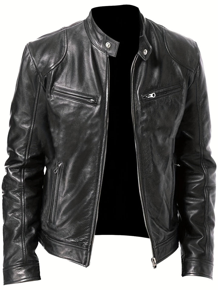 LAURENT MONACO | MEN'S ZIPPER MOTORCYCLE JACKET