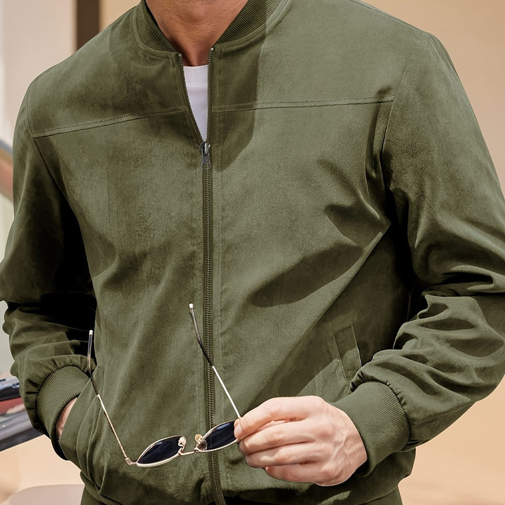 LAURENT MONACO | MEN'S ZIP-UP BOMBER JACKET
