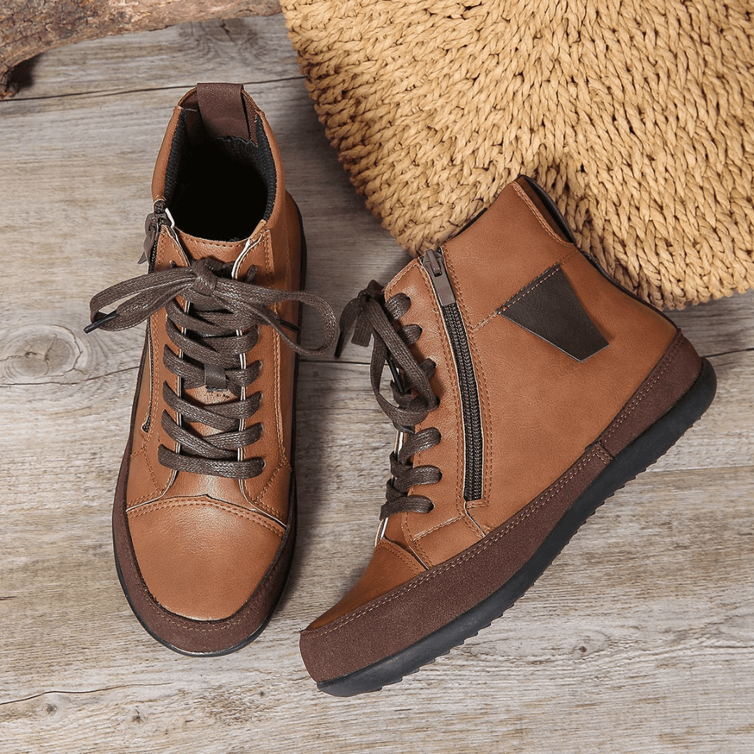 Women's Ankle Boots with Side Zipper