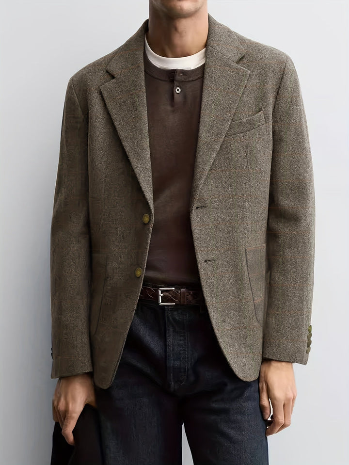 Rhys Refined Textured Blazer, view 7 - Elena Harper