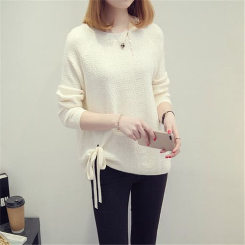 Loose Women's Sweater with Round Neck Plus Size - Comfortable and Versatile