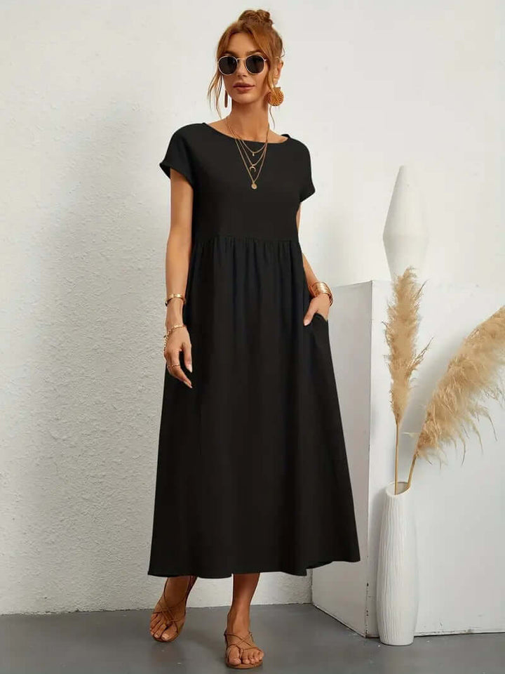Summer Sleeveless Dress with Handbag - Elena Harper