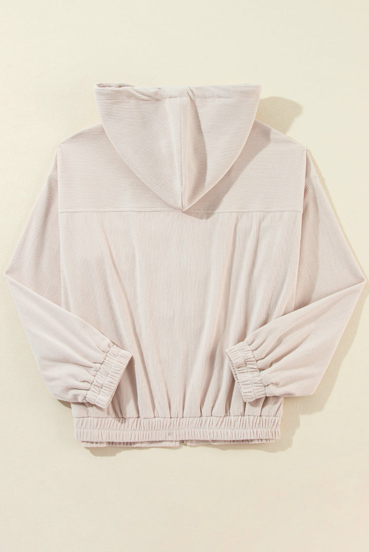 Fiona – Casual Corduroy Jacket with Hood for a Relaxed Style