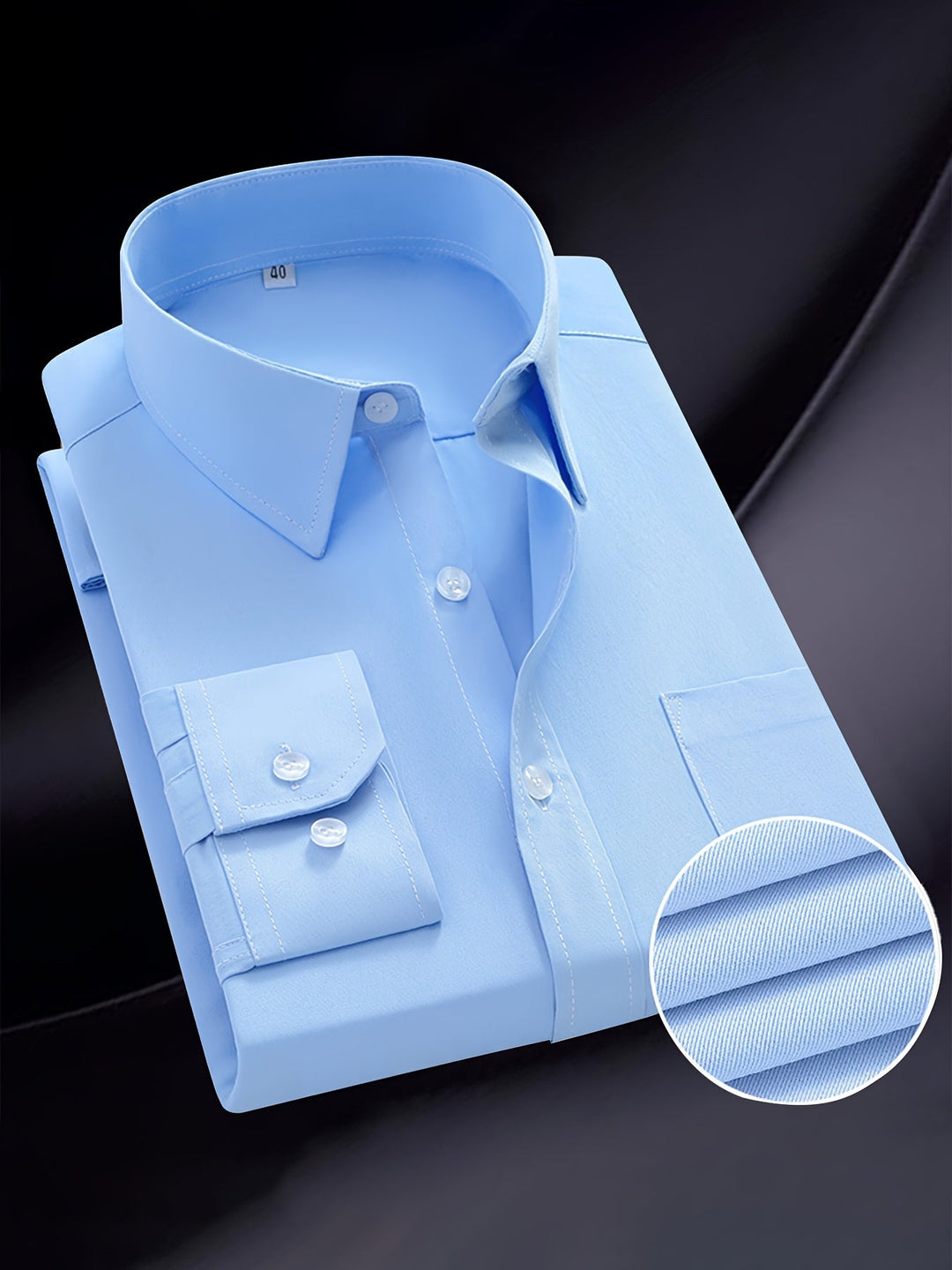 Montarello Men's Dress Shirt with Long Sleeves