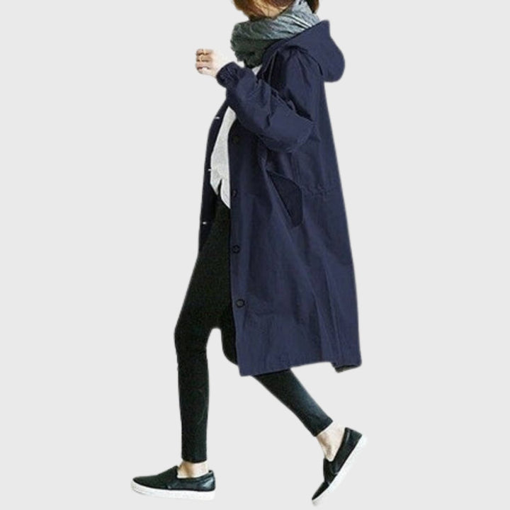 Christin | Water-Repellent and Elegant Hooded Trench Coat