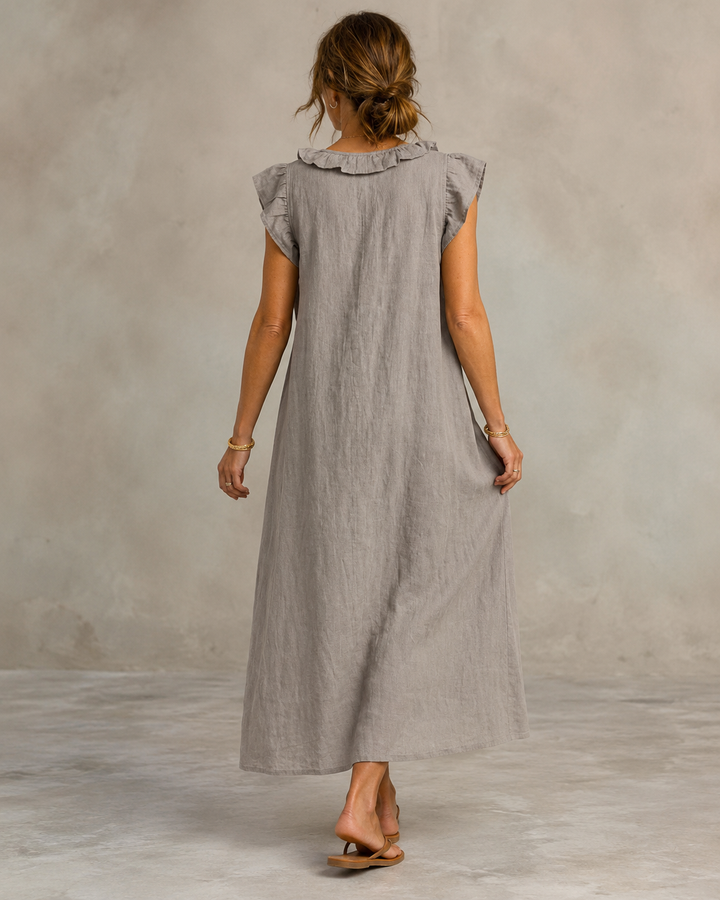 Renata™ | Elegant Belly-Hiding Dress with Ruffles