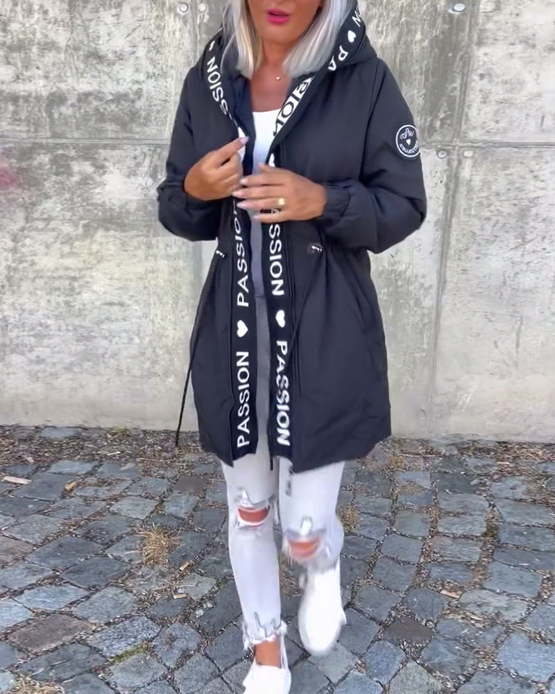 Alexa™ - Casual Coat with Hood