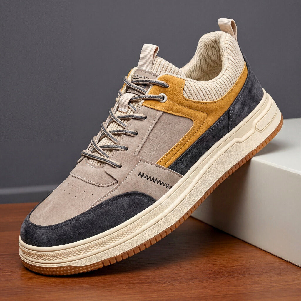 LAURENT MONACO | LEATHER SLIP-ON SNEAKERS FOR MEN
